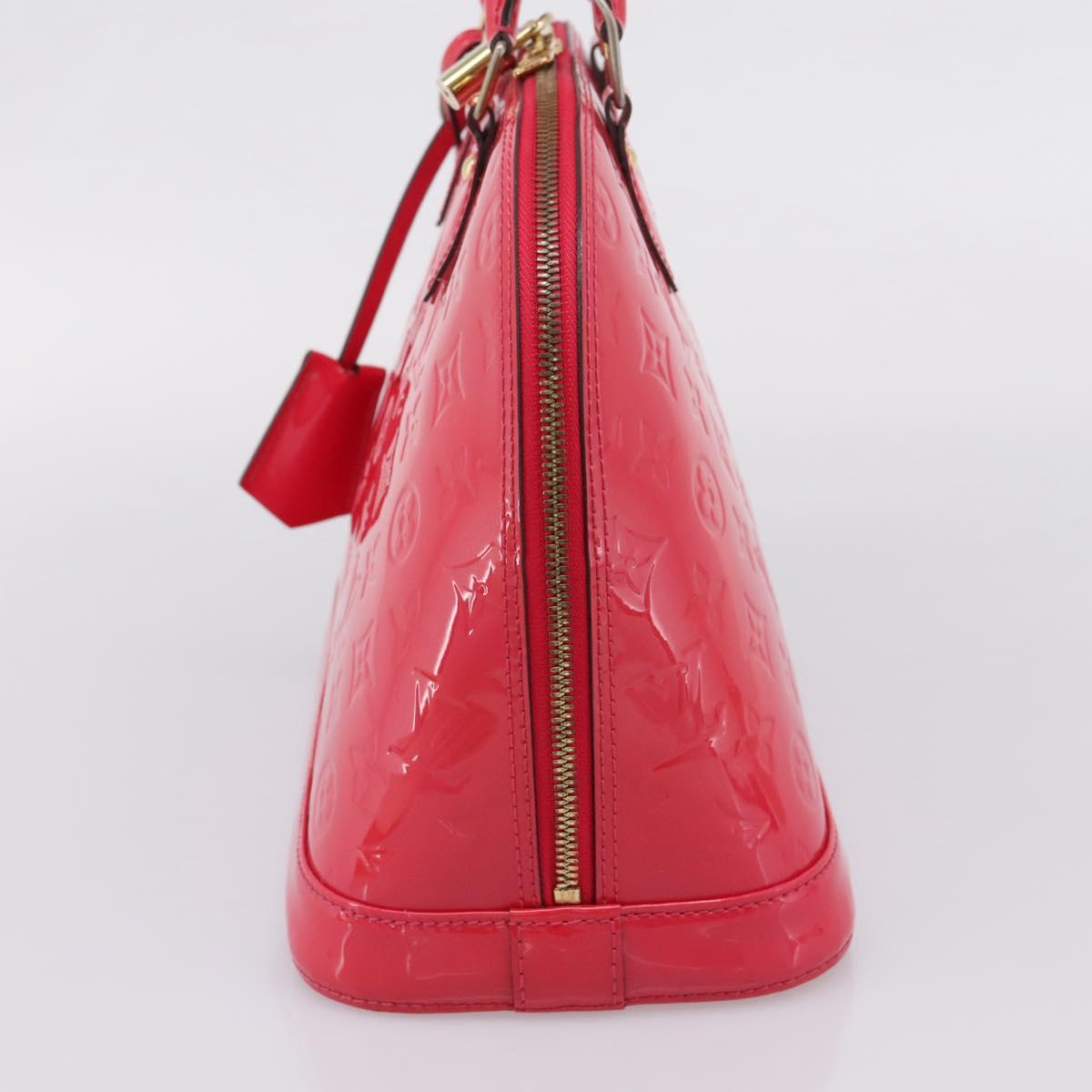 LOUIS VUITTON Monogram Vernis Alma PM Rouge Grunadine M91693 LV Auth 208851SAV