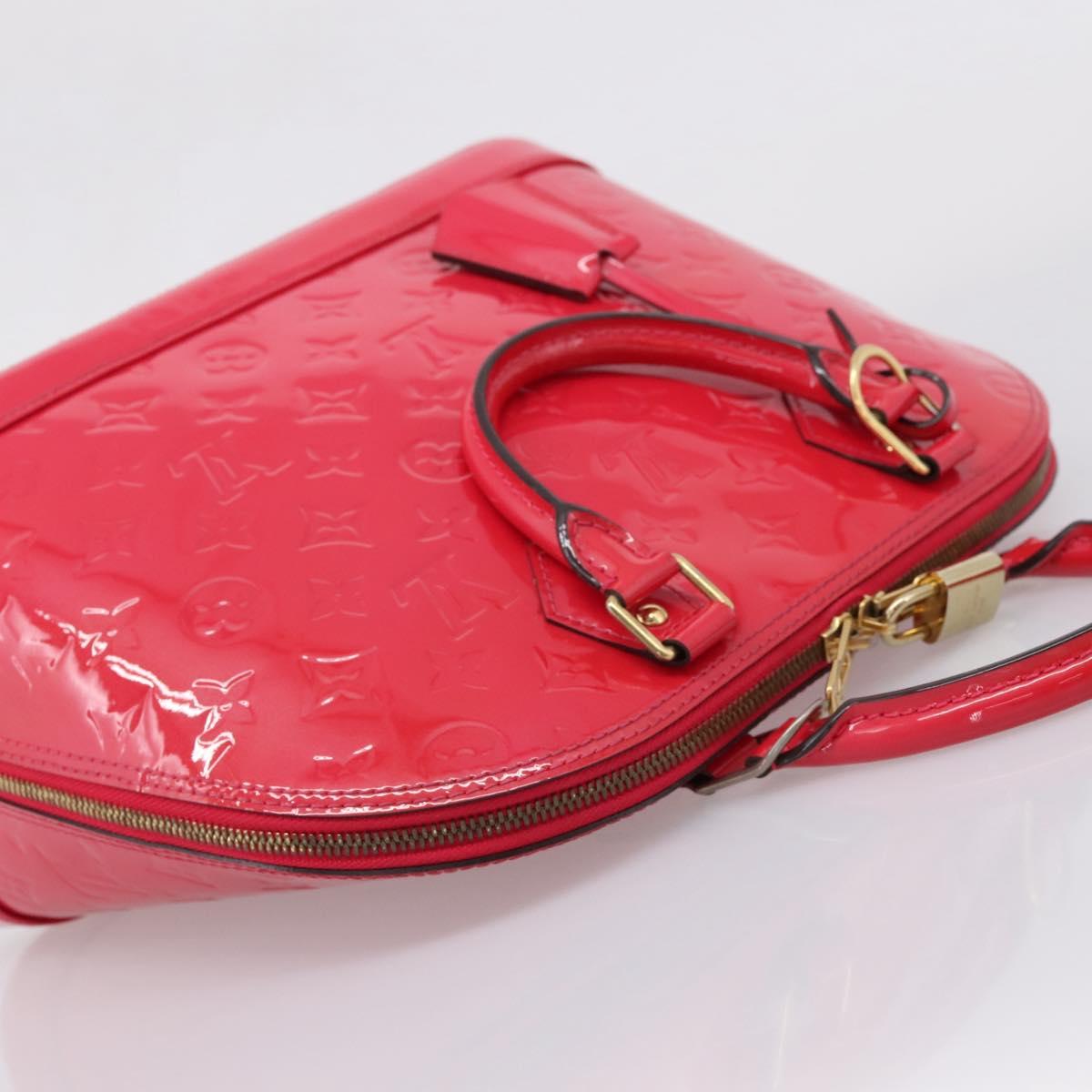 LOUIS VUITTON Monogram Vernis Alma PM Rouge Grunadine M91693 LV Auth 208851SAV