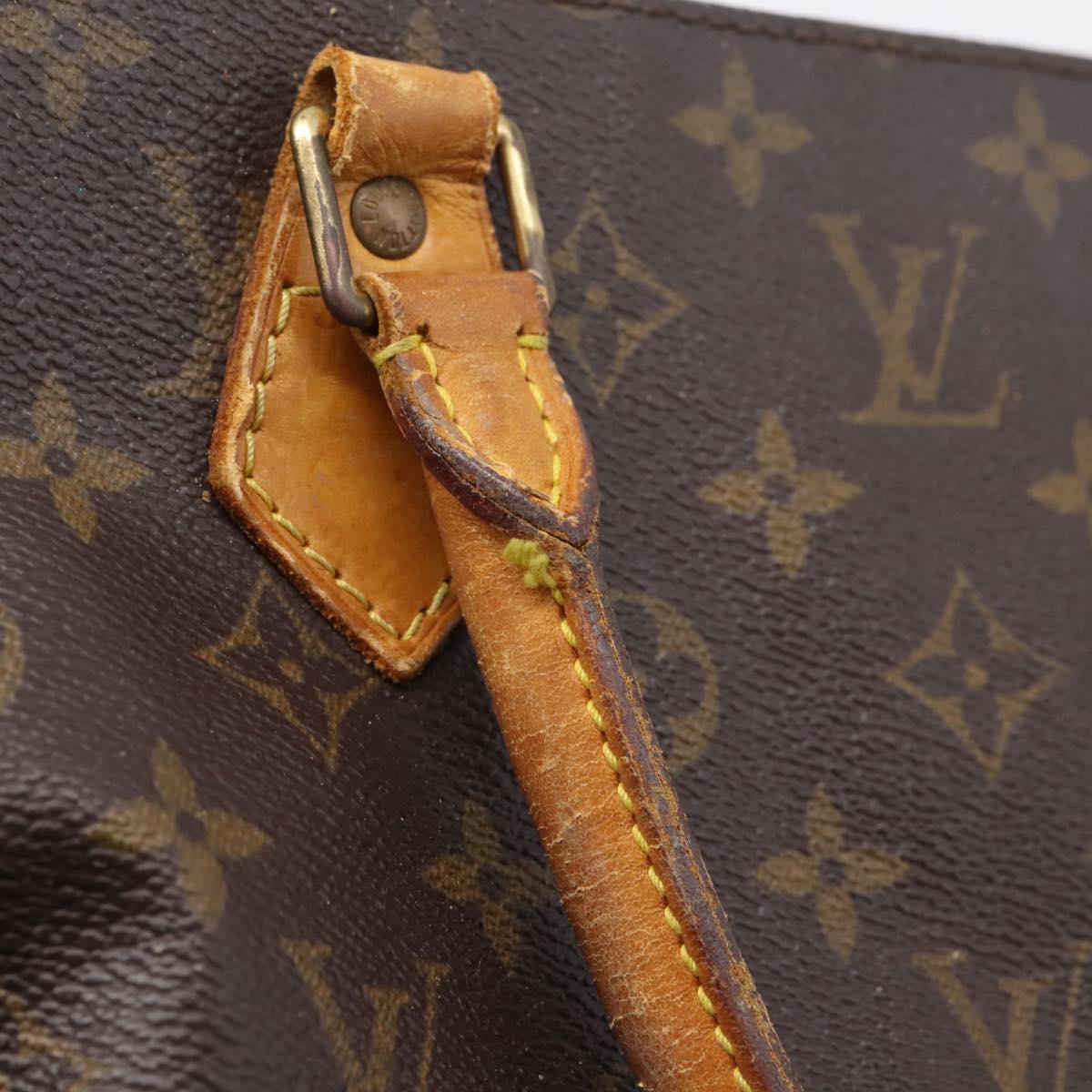 LOUIS VUITTON Monogram Sac Plat Hand Bag M51140 LV Auth 208856