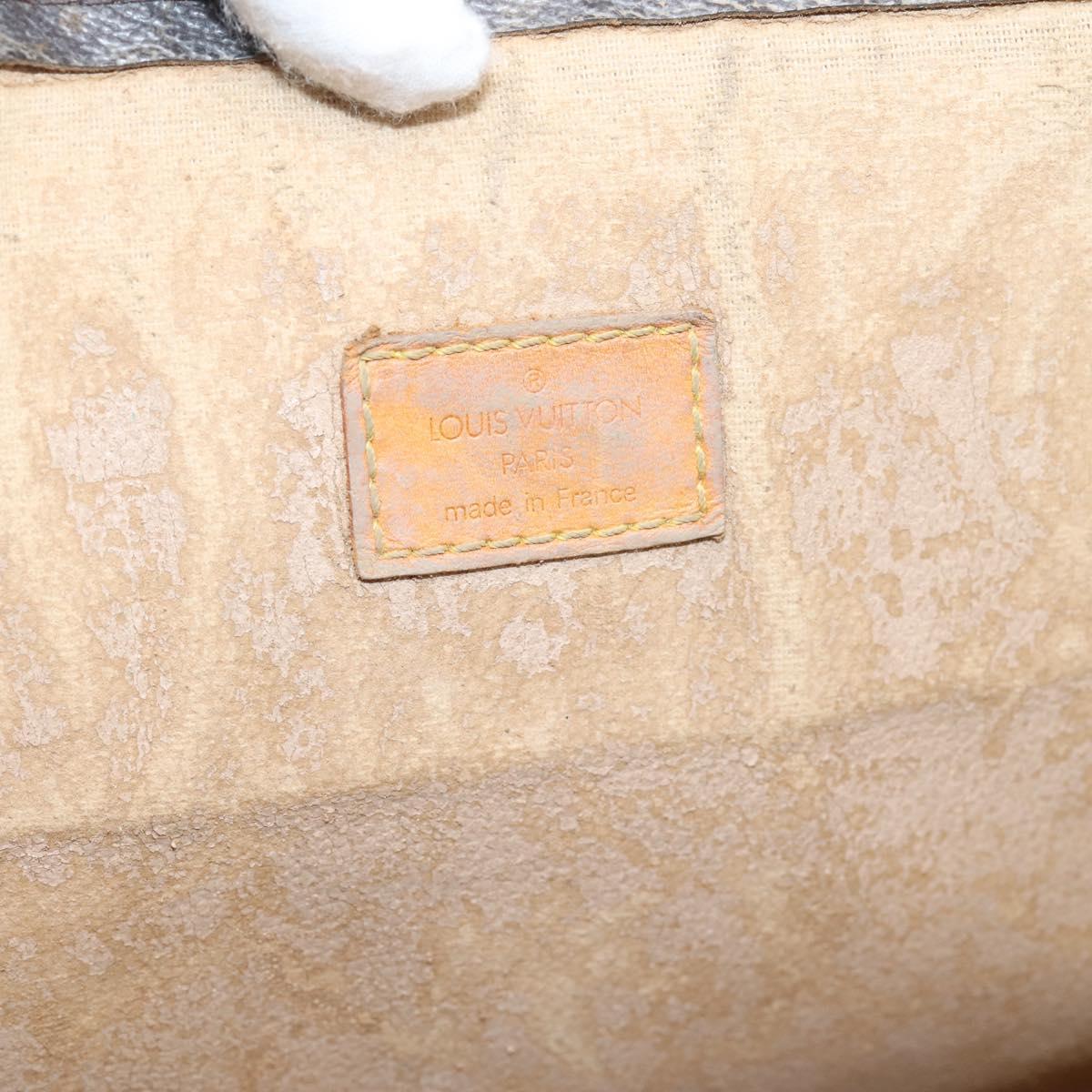 LOUIS VUITTON Monogram Sac Plat Hand Bag M51140 LV Auth 208856