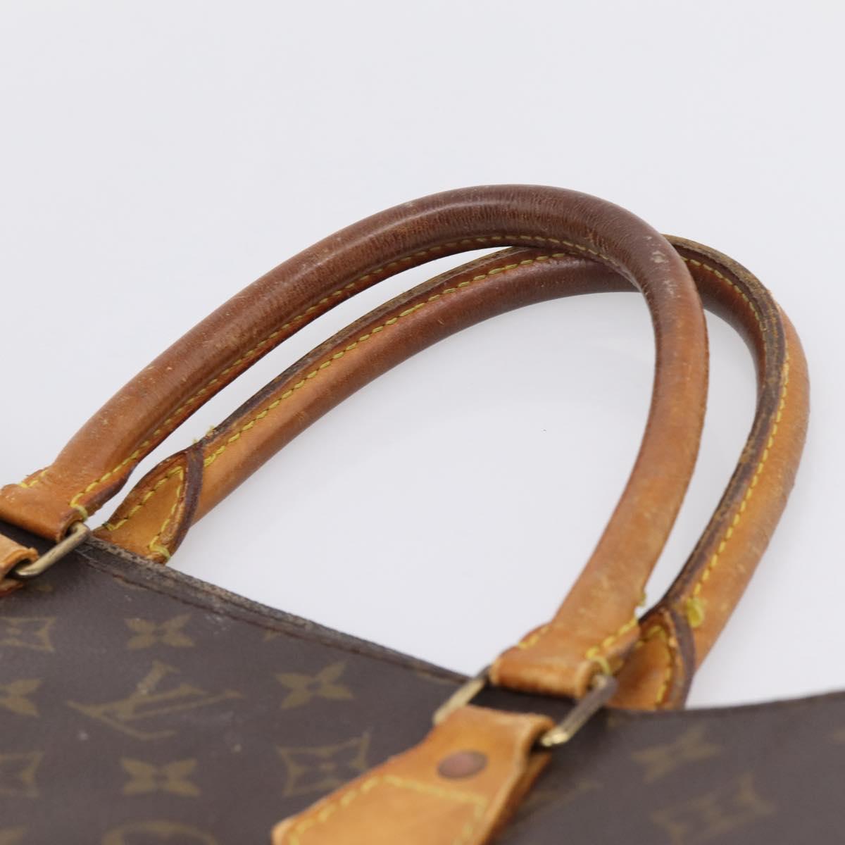 LOUIS VUITTON Monogram Sac Plat Hand Bag M51140 LV Auth 208856