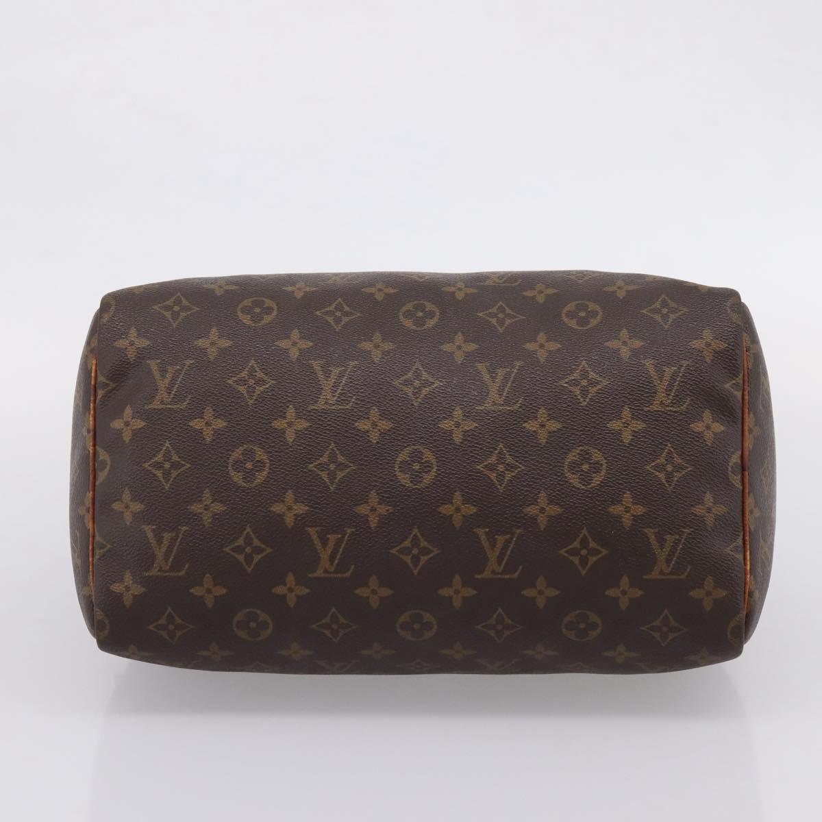 LOUIS VUITTON Monogram Speedy 30 Hand Bag M41526 LV Auth 208880