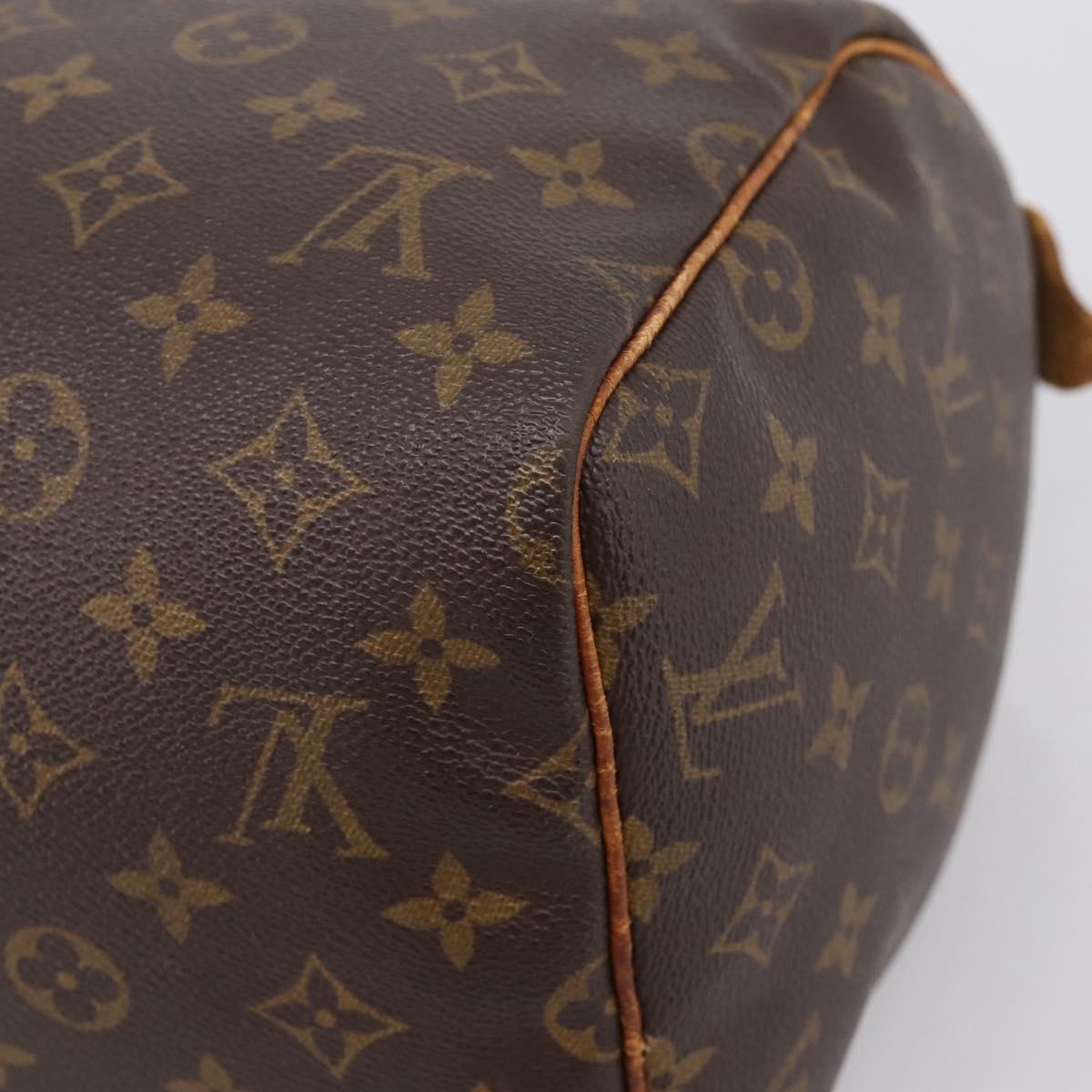 LOUIS VUITTON Monogram Speedy 30 Hand Bag M41526 LV Auth 208880