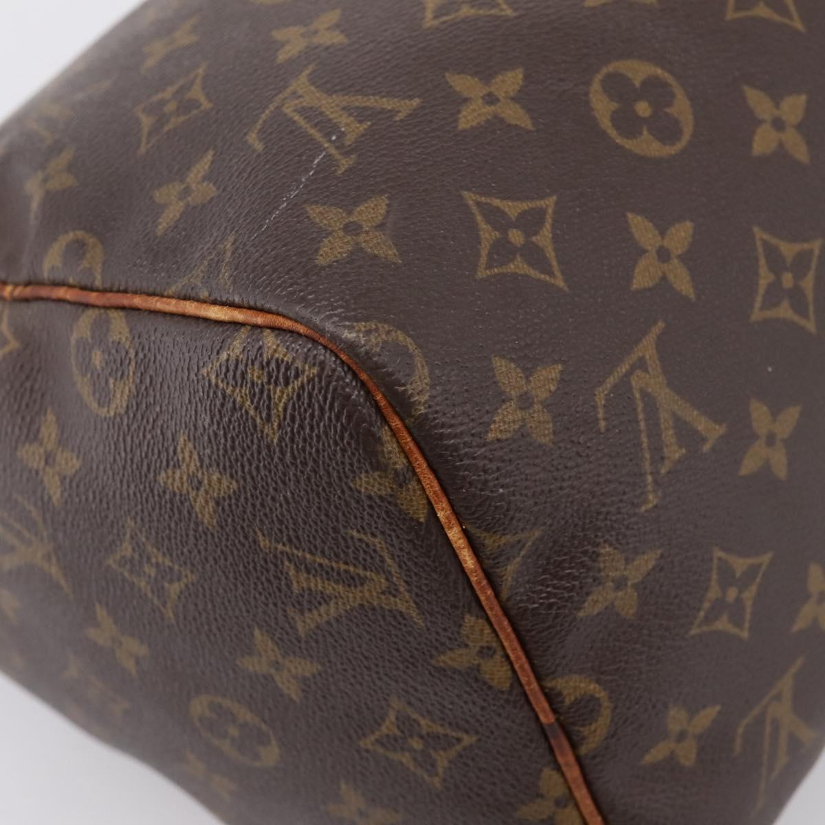 LOUIS VUITTON Monogram Speedy 30 Hand Bag M41526 LV Auth 208880