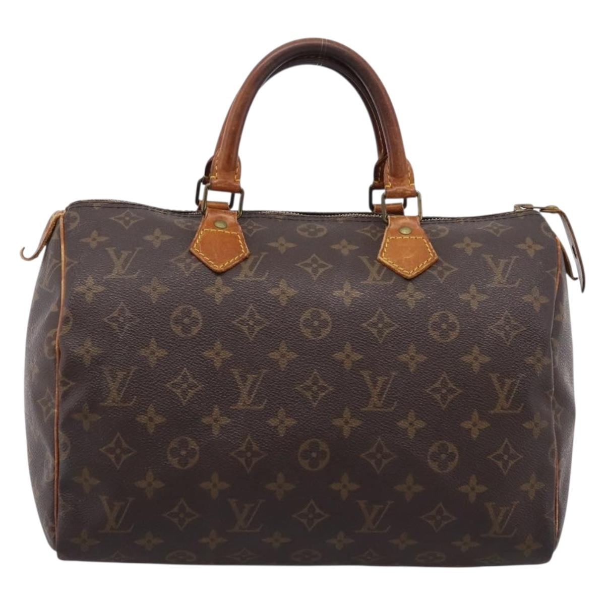 LOUIS VUITTON Monogram Speedy 30 Hand Bag M41526 LV Auth 208880