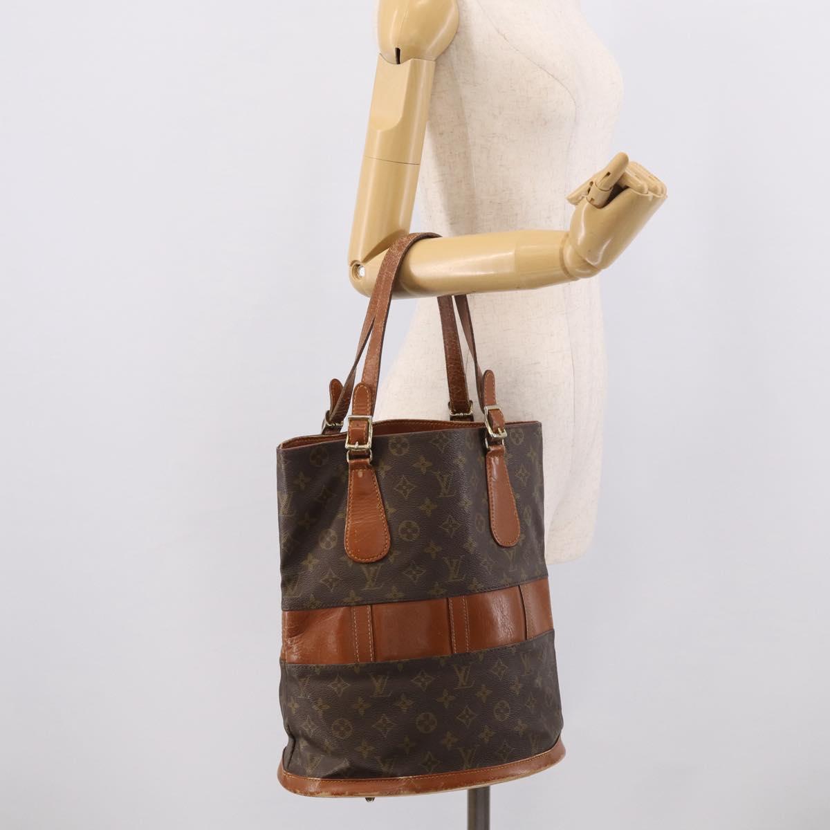 LOUIS VUITTON Monogram Bucket GM Shoulder Bag USA limited T42236 LV Auth 208895