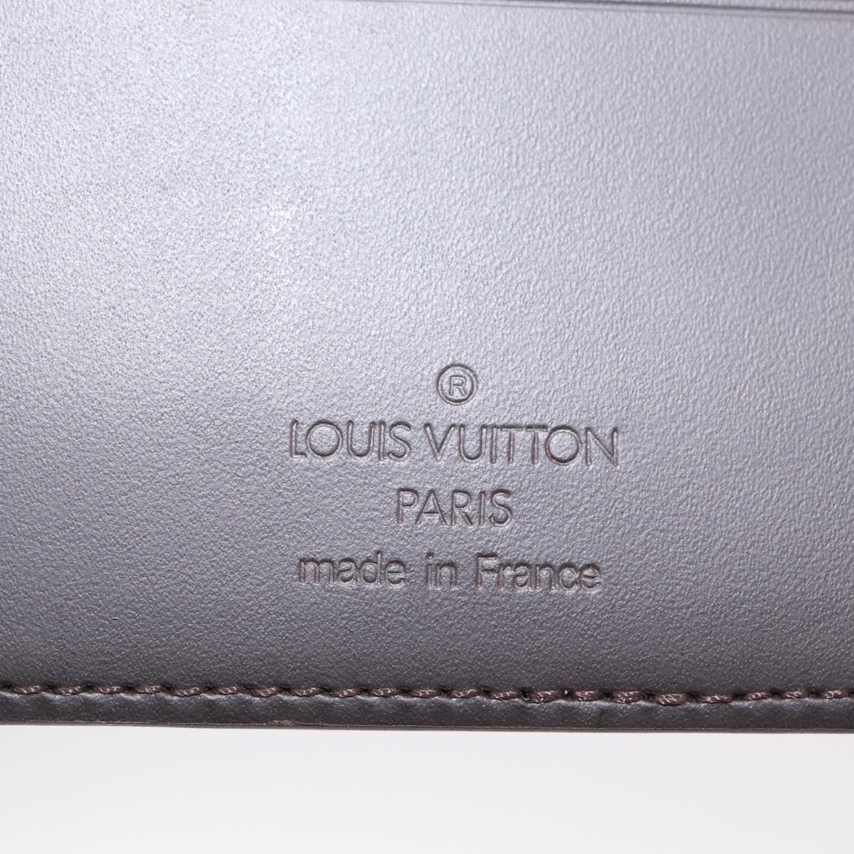 LOUIS VUITTON Monogram Grasse Portefeuille Double Case Black M66480 Auth 208903V