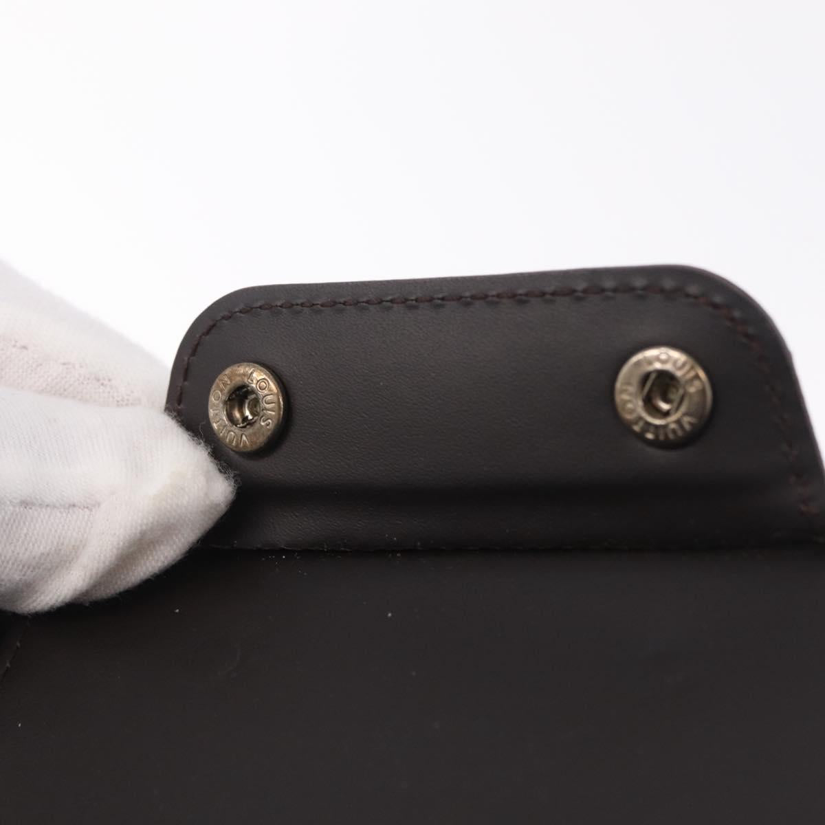 LOUIS VUITTON Monogram Grasse Portefeuille Double Case Black M66480 Auth 208903V