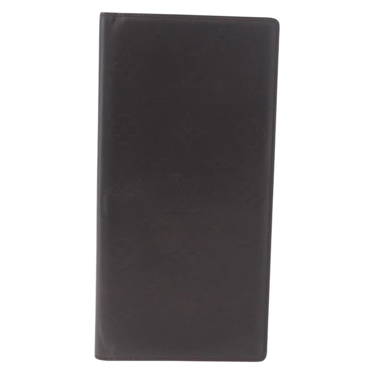 LOUIS VUITTON Monogram Grasse Portefeuille Double Case Black M66480 Auth 208903V