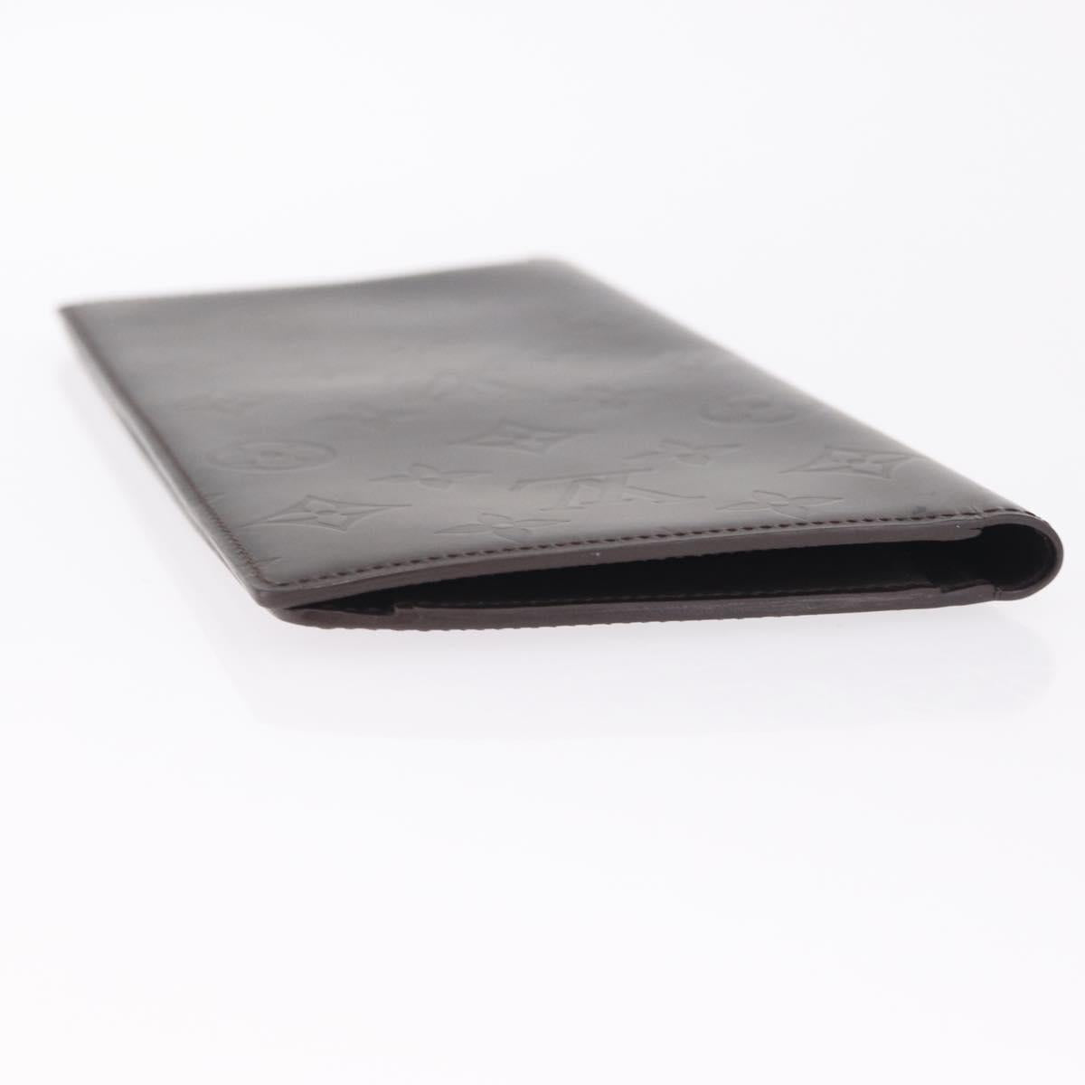 LOUIS VUITTON Monogram Grasse Portefeuille Double Case Black M66480 Auth 208903V