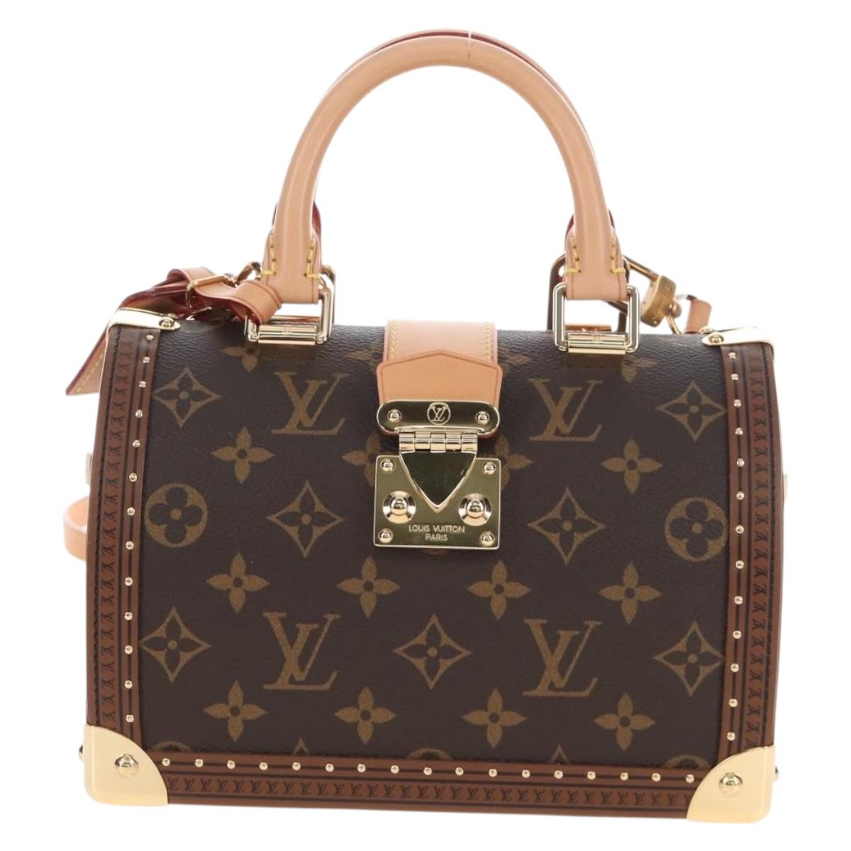 LOUIS VUITTON Monogram Speedy Trunk20 Hand Bag M11154 LV Auth 209014SM