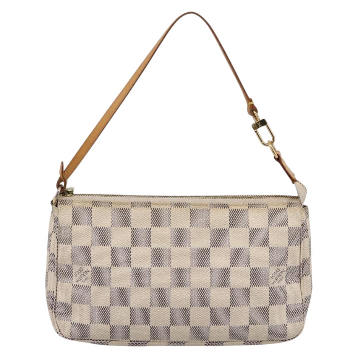 LOUIS VUITTON Damier Azur Pochette Accessoires Pouch N51986 LV Auth 209015A