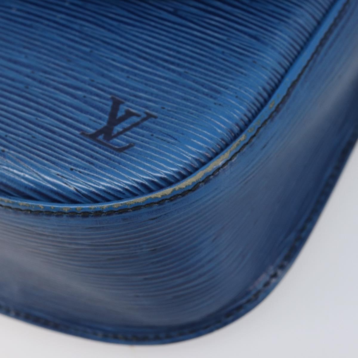 LOUIS VUITTON Epi Saint Cloud GM Shoulder Bag Toledo Blue M52195 LV Auth 209019
