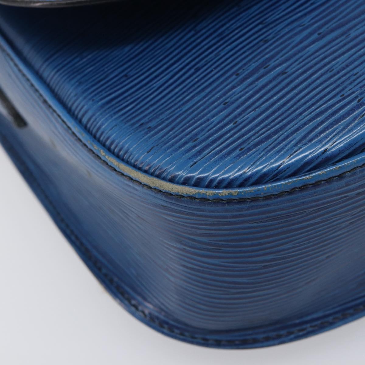 LOUIS VUITTON Epi Saint Cloud GM Shoulder Bag Toledo Blue M52195 LV Auth 209019