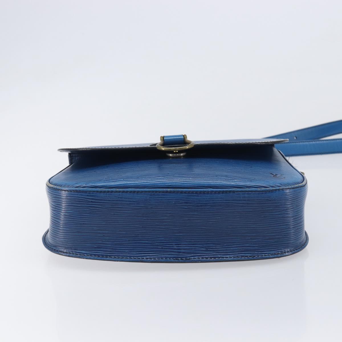LOUIS VUITTON Epi Saint Cloud GM Shoulder Bag Toledo Blue M52195 LV Auth 209019