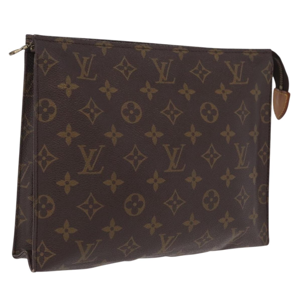 LOUIS VUITTON Monogram Poche Toilette 26 Pouch M47542 LV Auth 209020A