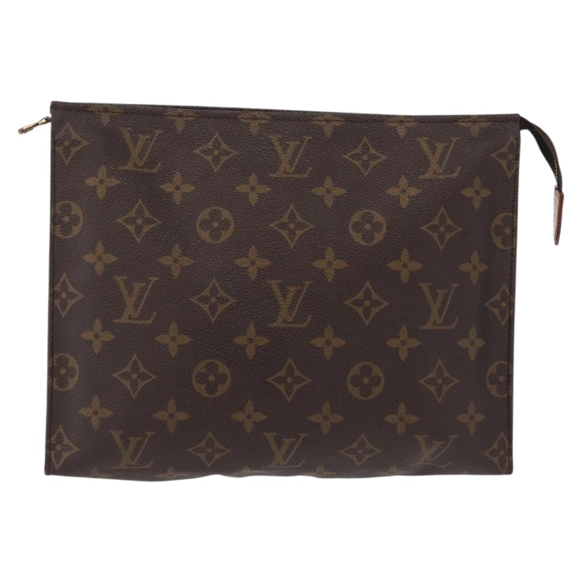 LOUIS VUITTON Monogram Poche Toilette 26 Pouch M47542 LV Auth 209020A