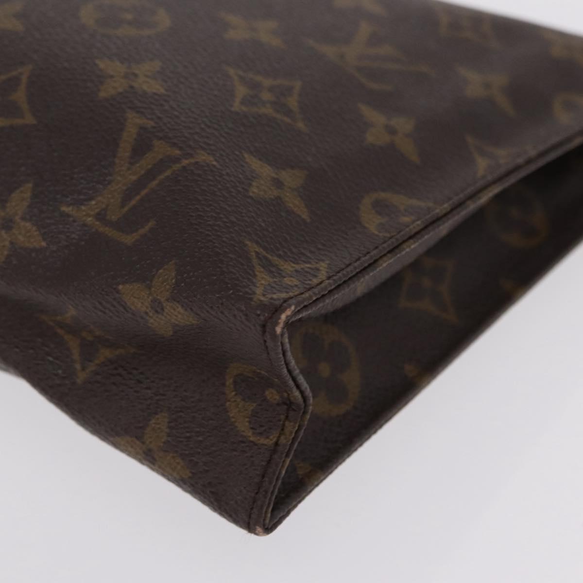 LOUIS VUITTON Monogram Poche Toilette 26 Pouch M47542 LV Auth 209020A