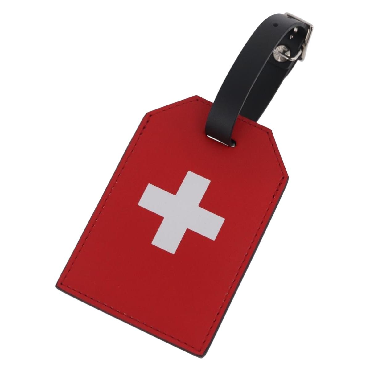 LOUIS VUITTON Epi Name Tag Switzerland World Cup Limited Edition Auth 209023M