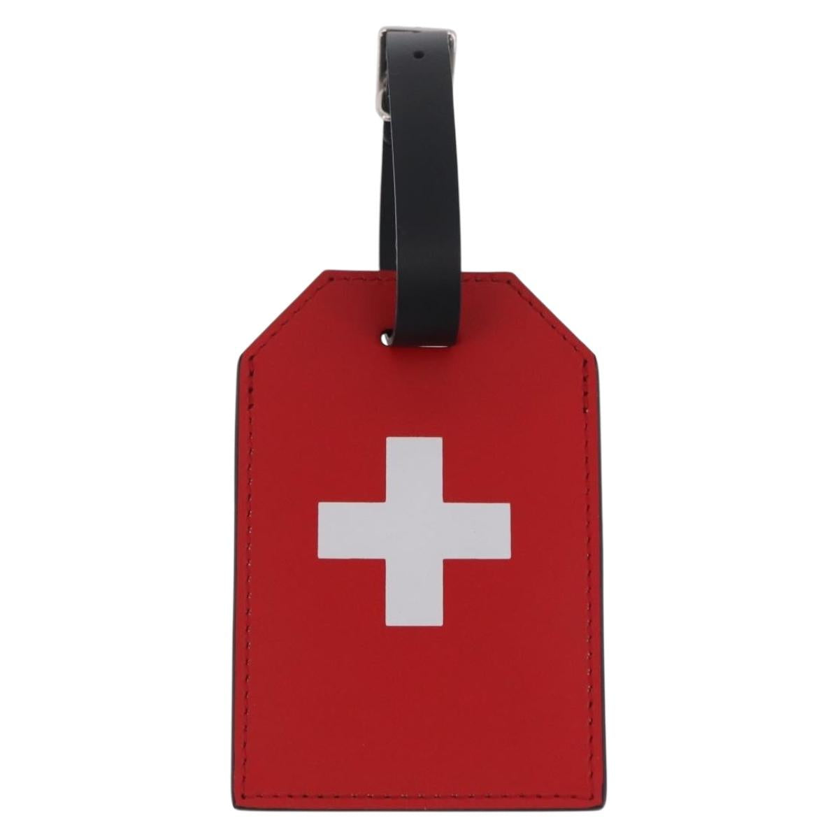 LOUIS VUITTON Epi Name Tag Switzerland World Cup Limited Edition Auth 209023M