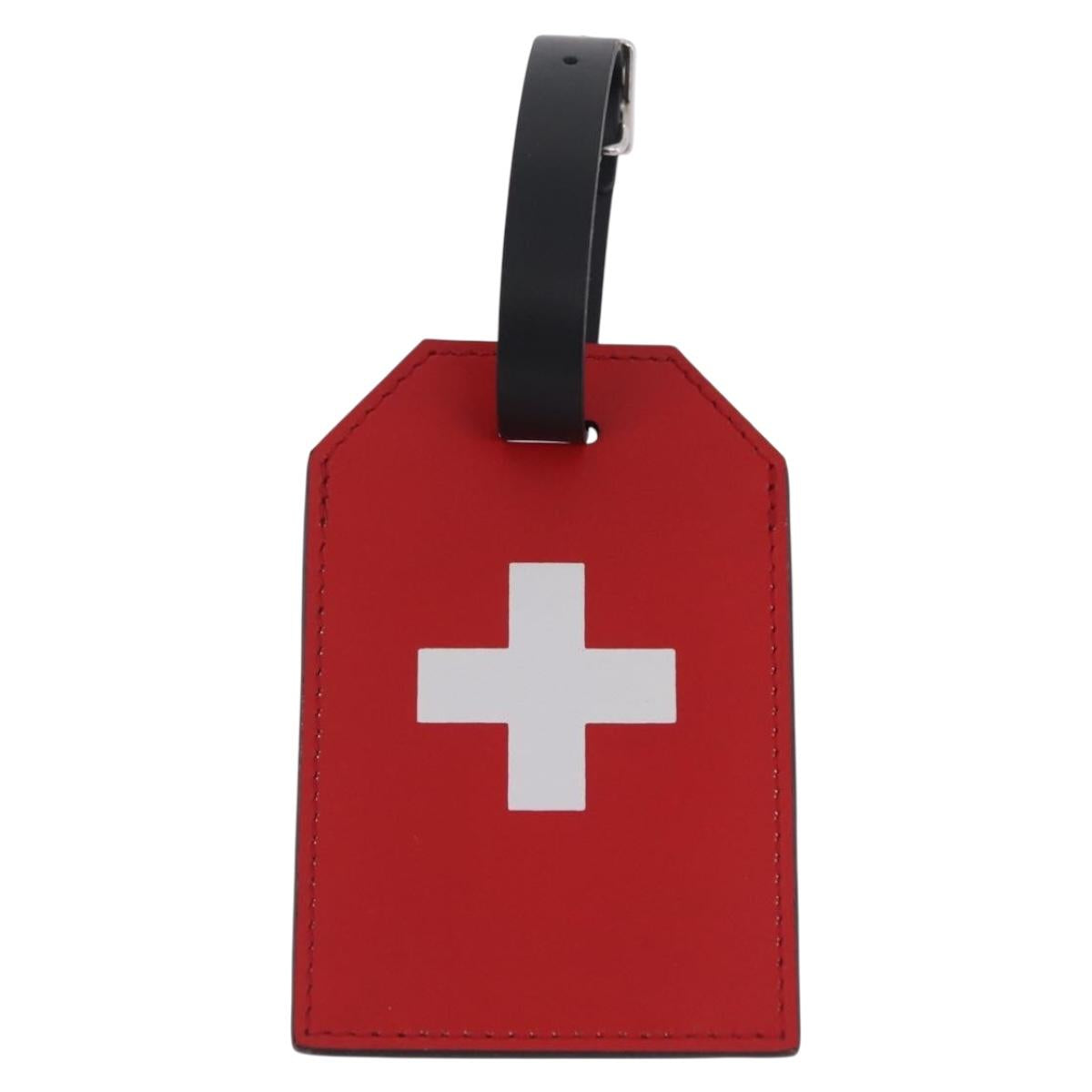 LOUIS VUITTON Epi Name Tag Switzerland World Cup Limited Edition LV Auth 209024M