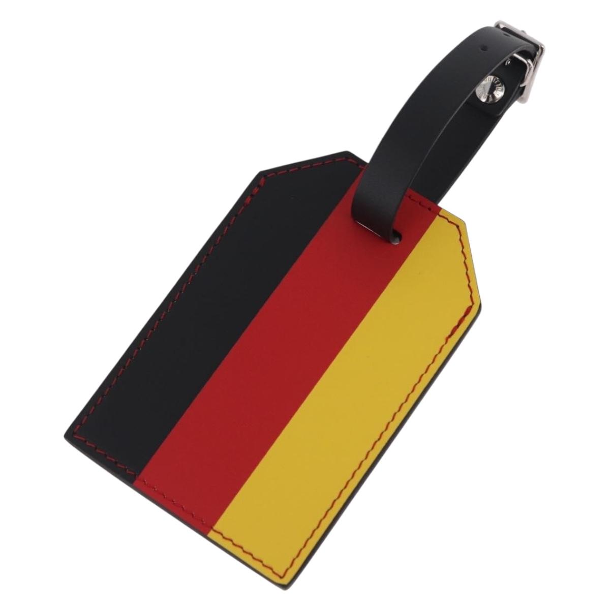 LOUIS VUITTON Epi Name Tag Germany World Cup Limited Edition Red LV Auth 209030M