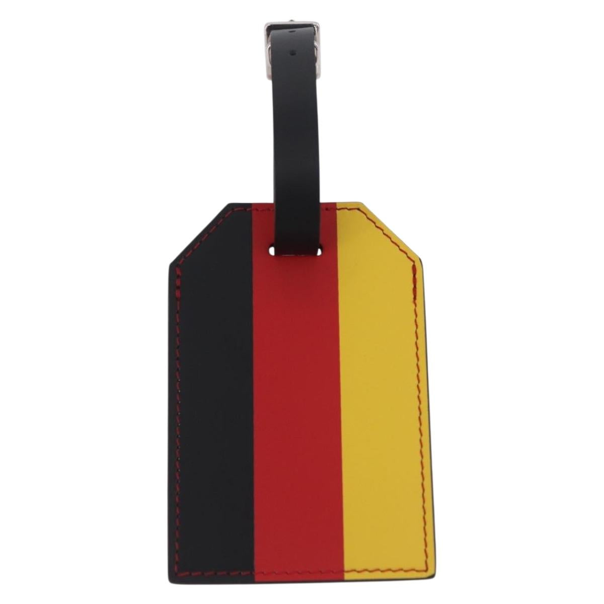 LOUIS VUITTON Epi Name Tag Germany World Cup Limited Edition Red LV Auth 209030M