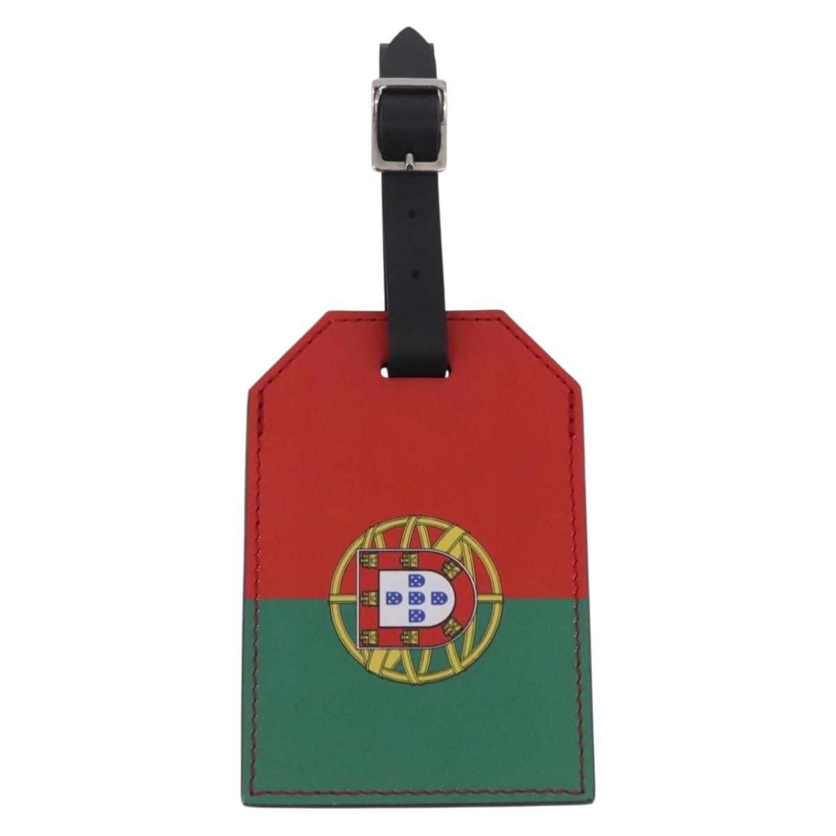 LOUIS VUITTON Epi Name Tag Portugal World Cup Limited Edition Red Auth 209032M