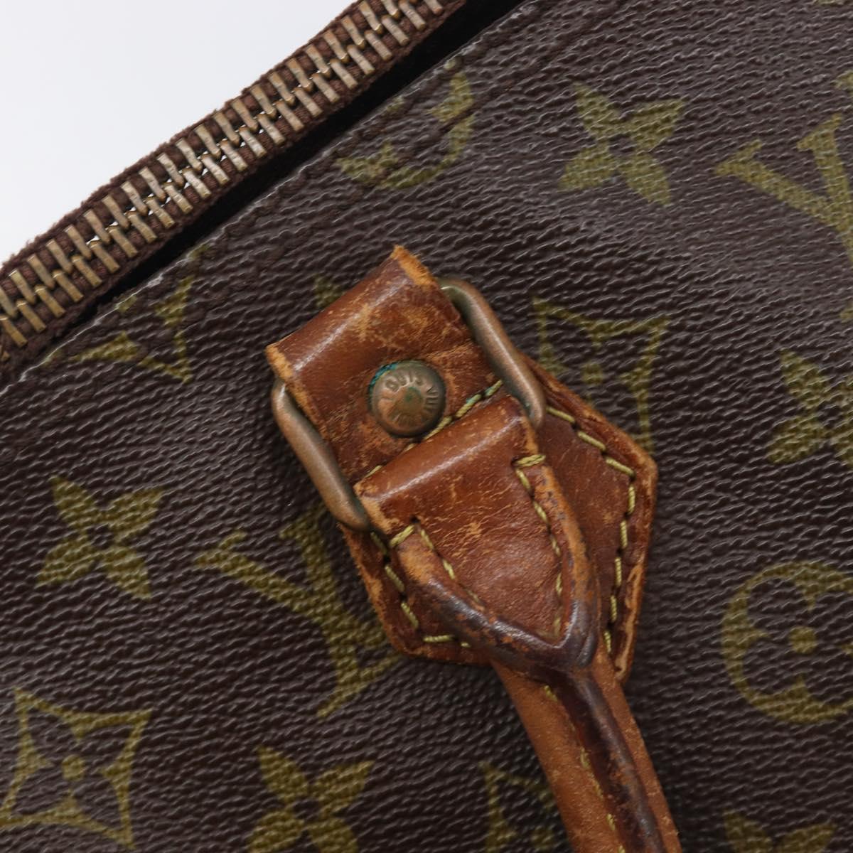 LOUIS VUITTON Monogram Speedy 35 Hand Bag M41524 LV Auth 209052