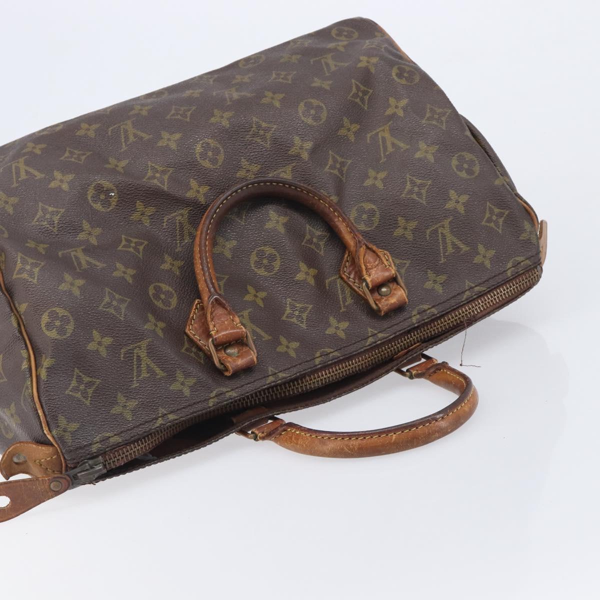 LOUIS VUITTON Monogram Speedy 35 Hand Bag M41524 LV Auth 209052
