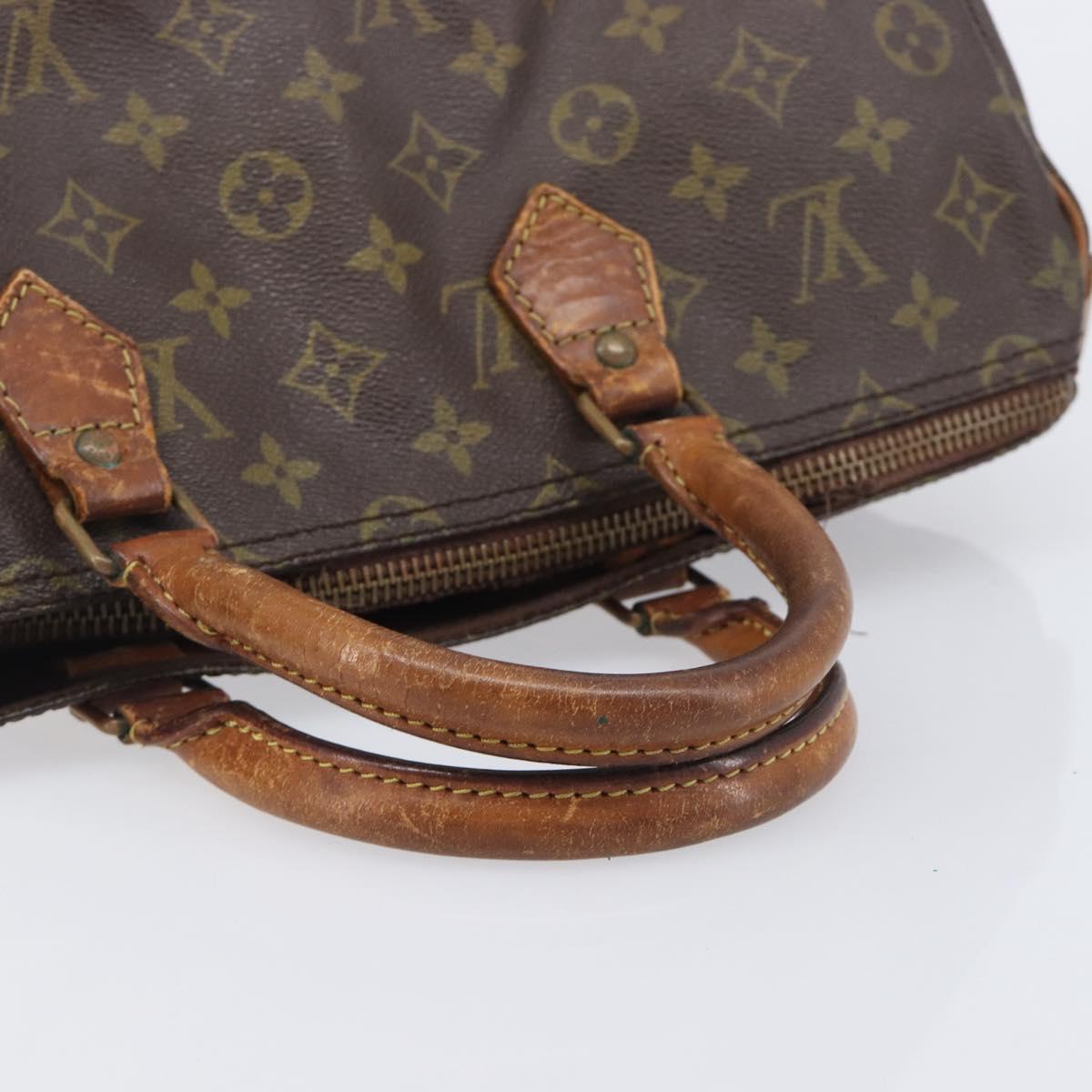LOUIS VUITTON Monogram Speedy 35 Hand Bag M41524 LV Auth 209052