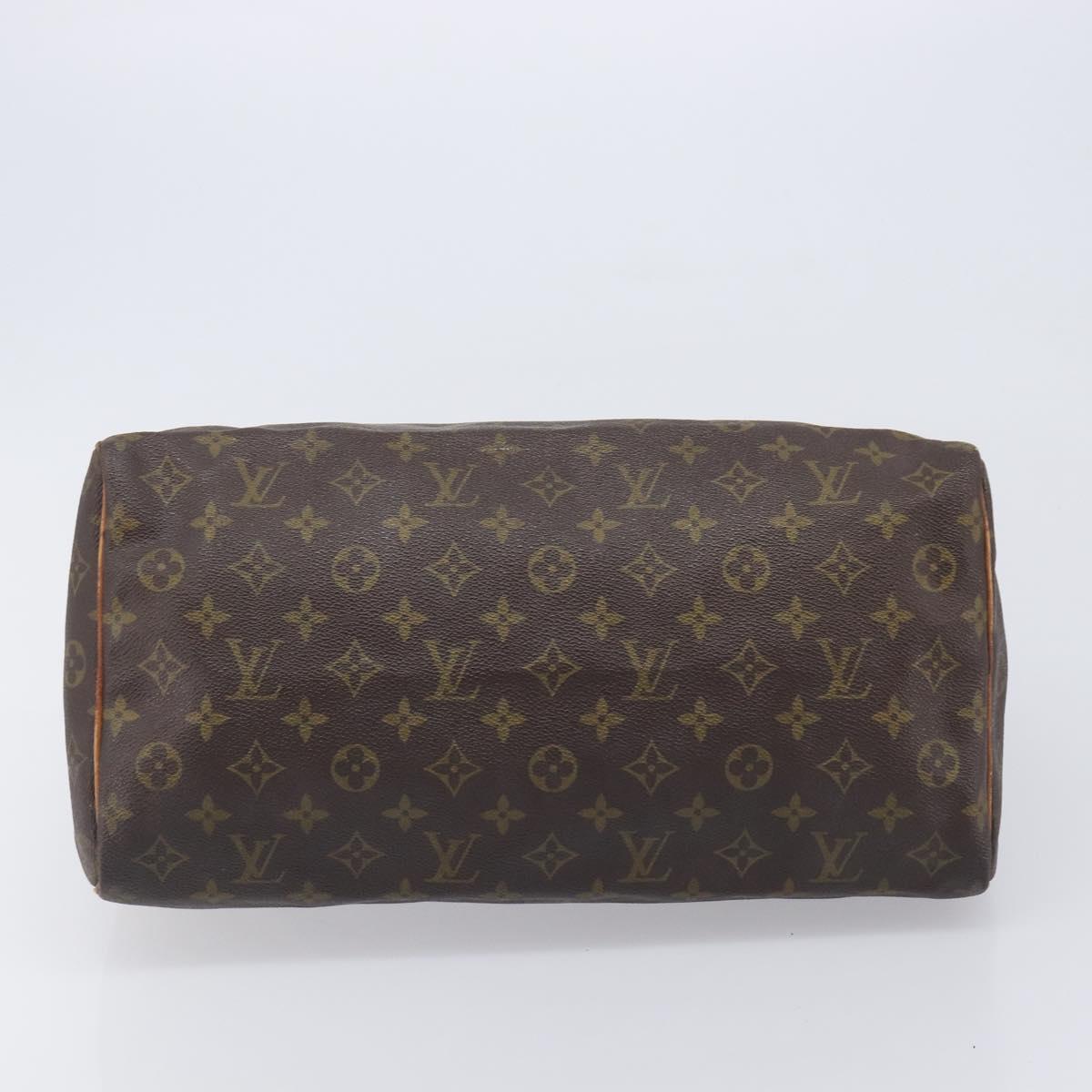 LOUIS VUITTON Monogram Speedy 35 Hand Bag M41524 LV Auth 209052