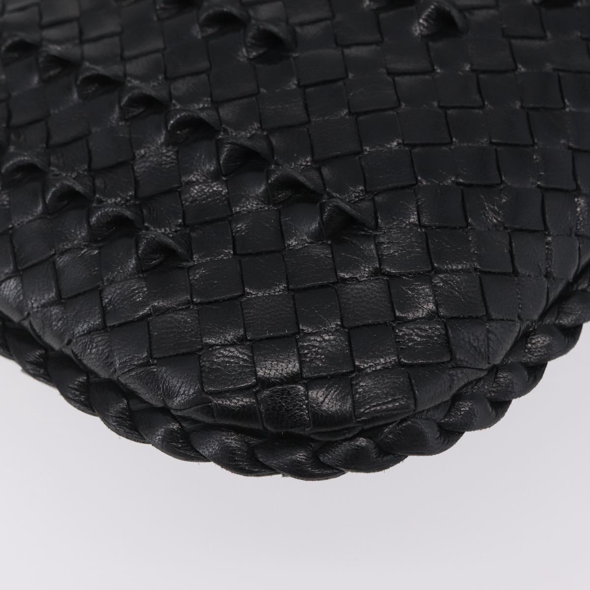 Bottega Veneta INTRECCIATO Hobo Shoulder Bag Leather Black 115653 Auth 209066SAV