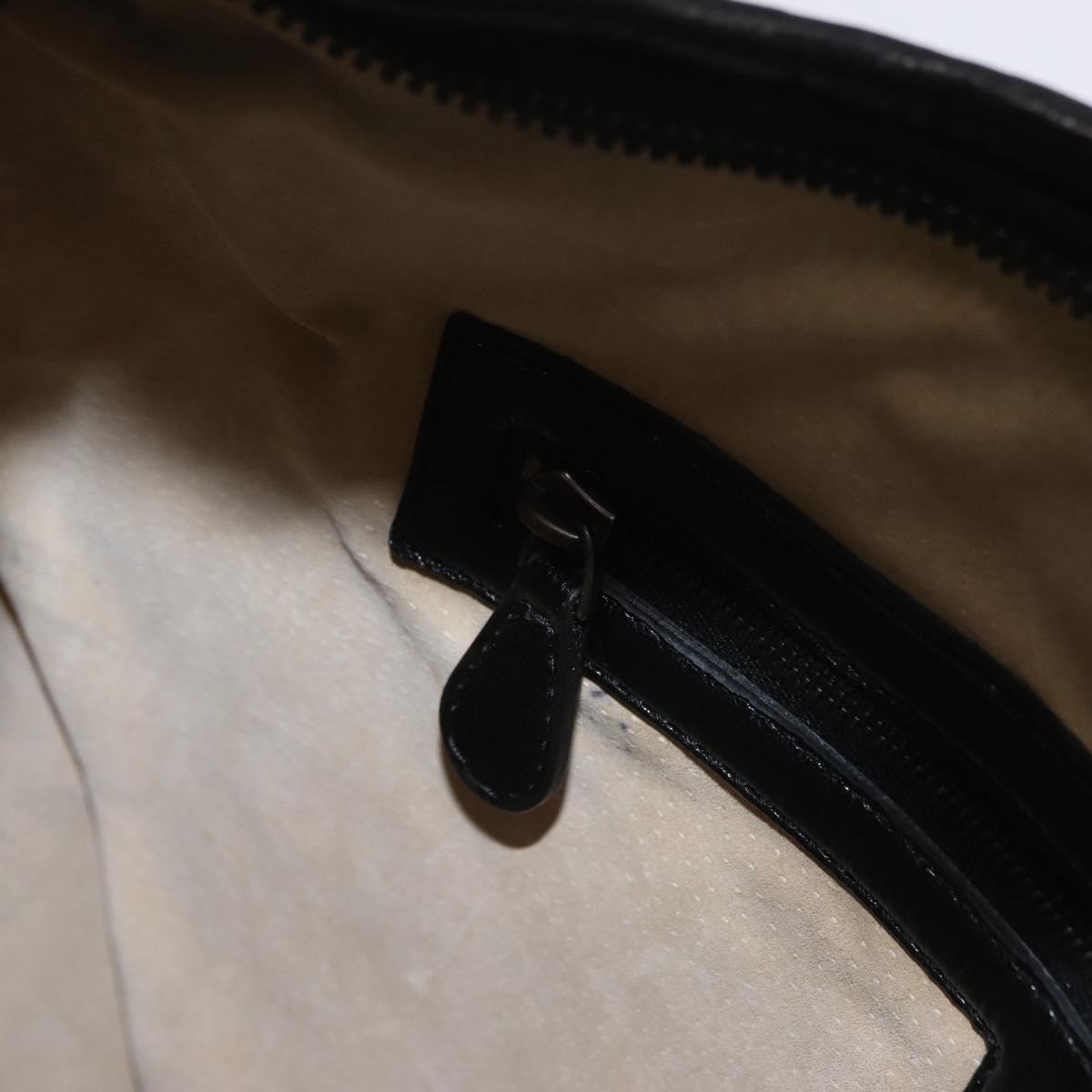 Bottega Veneta INTRECCIATO Hobo Shoulder Bag Leather Black 115653 Auth 209066SAV