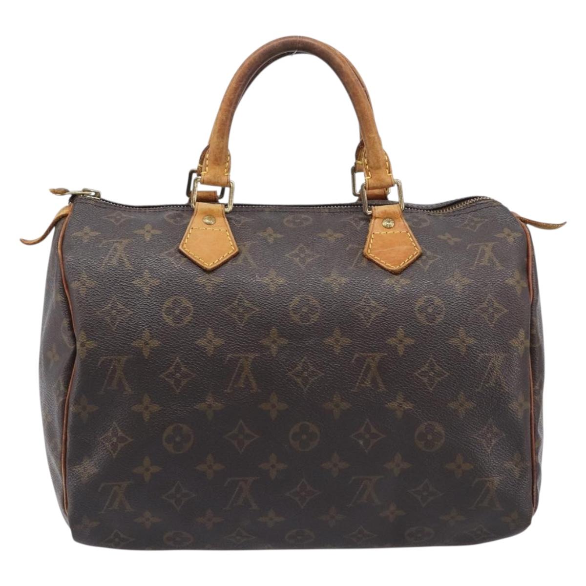 LOUIS VUITTON Monogram Speedy 30 Hand Bag M41526 LV Auth 209071