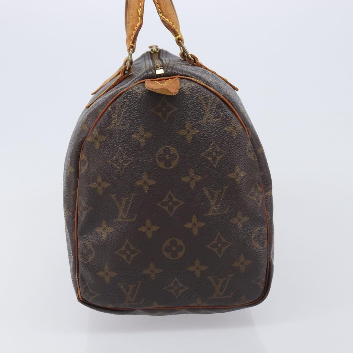LOUIS VUITTON Monogram Speedy 30 Hand Bag M41526 LV Auth 209071