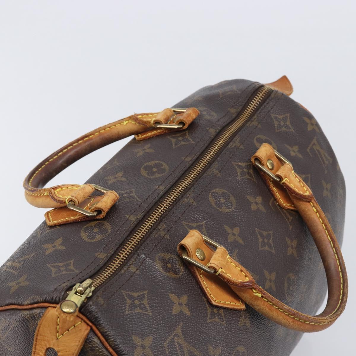 LOUIS VUITTON Monogram Speedy 30 Hand Bag M41526 LV Auth 209071