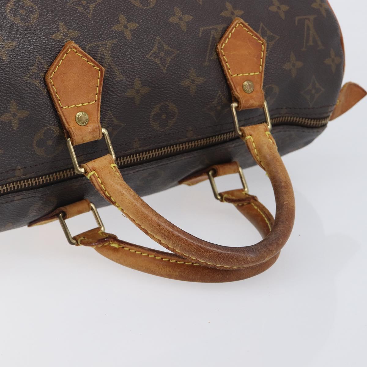 LOUIS VUITTON Monogram Speedy 30 Hand Bag M41526 LV Auth 209071