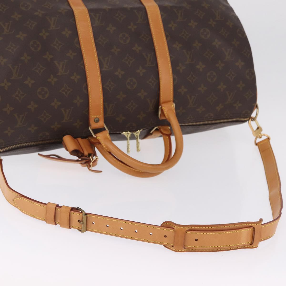 LOUIS VUITTON Monogram Keepall Bandouliere 50 Boston Bag M41416 LV Auth 209074A