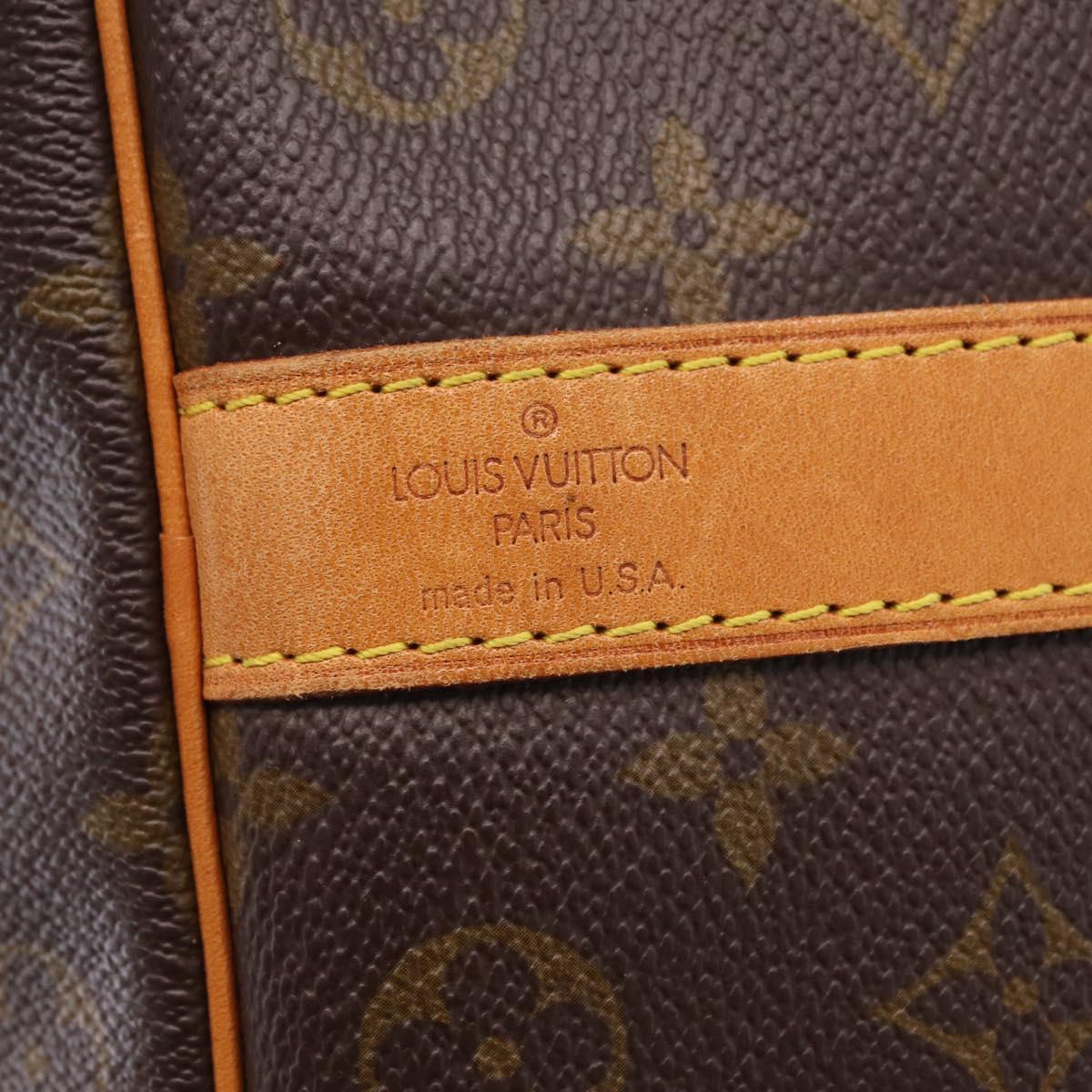 LOUIS VUITTON Monogram Keepall Bandouliere 50 Boston Bag M41416 LV Auth 209074A