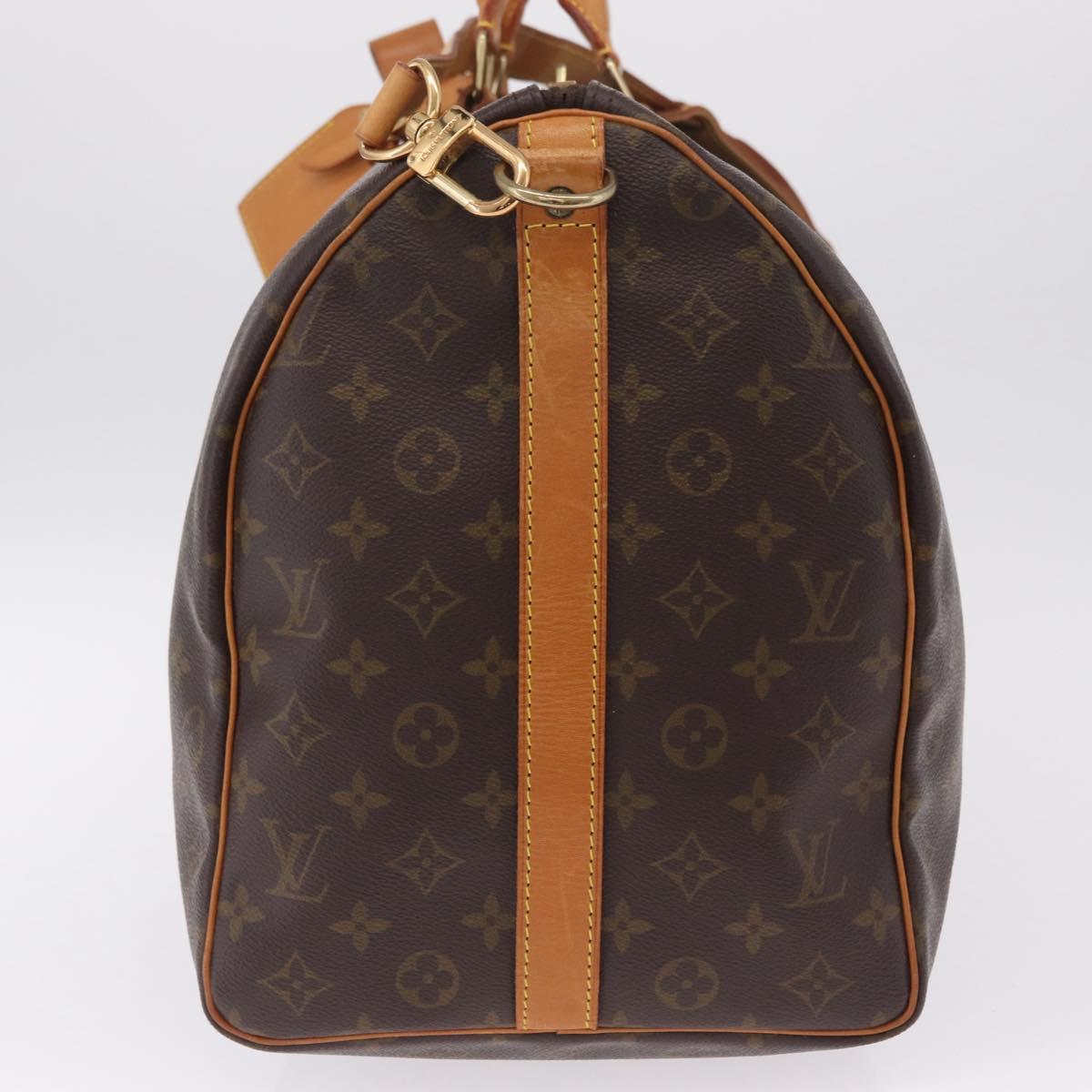 LOUIS VUITTON Monogram Keepall Bandouliere 50 Boston Bag M41416 LV Auth 209074A