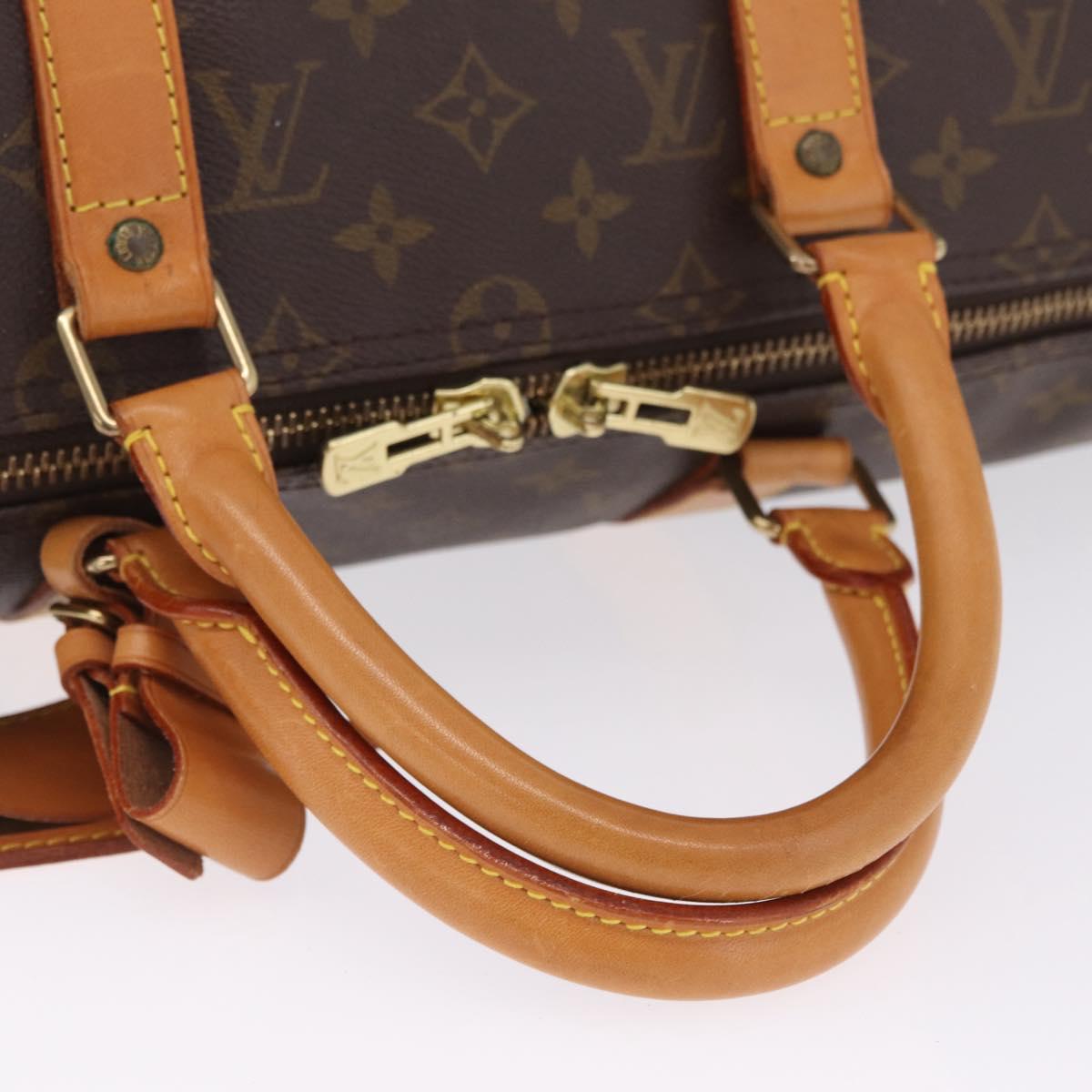 LOUIS VUITTON Monogram Keepall Bandouliere 50 Boston Bag M41416 LV Auth 209074A