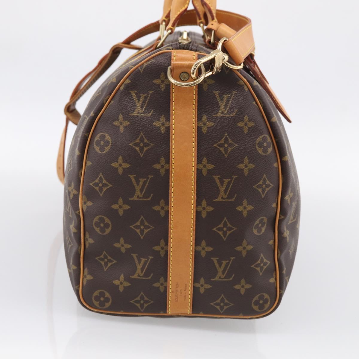 LOUIS VUITTON Monogram Keepall Bandouliere 45 Boston Bag M41418 LV Auth 209076V