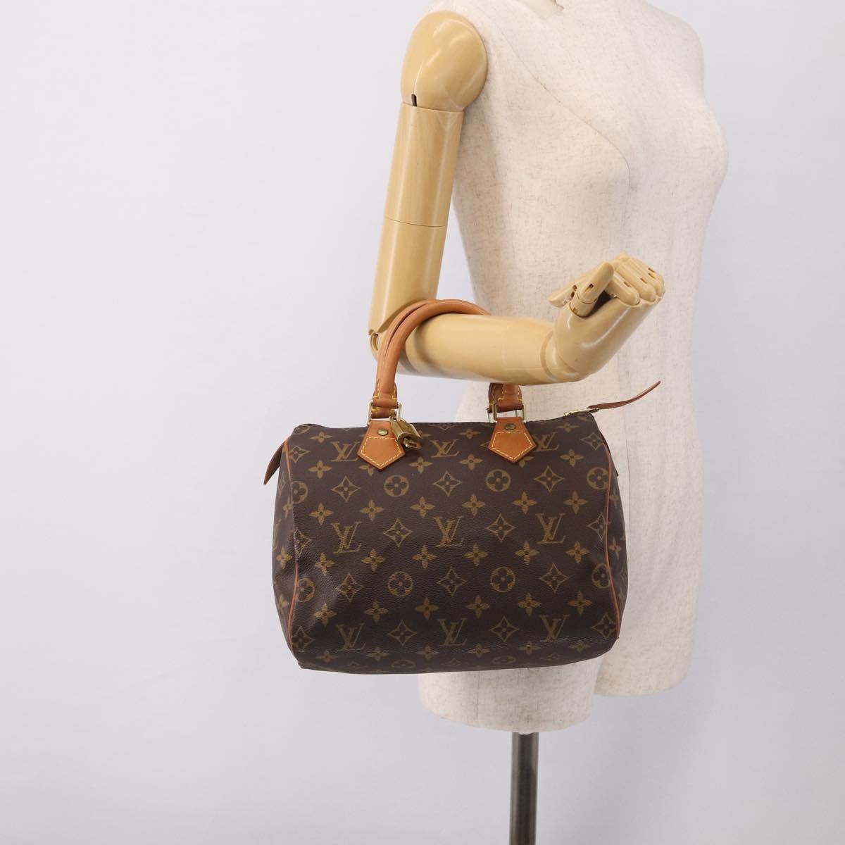 LOUIS VUITTON Monogram Speedy 25 Hand Bag M41528 LV Auth 209077V