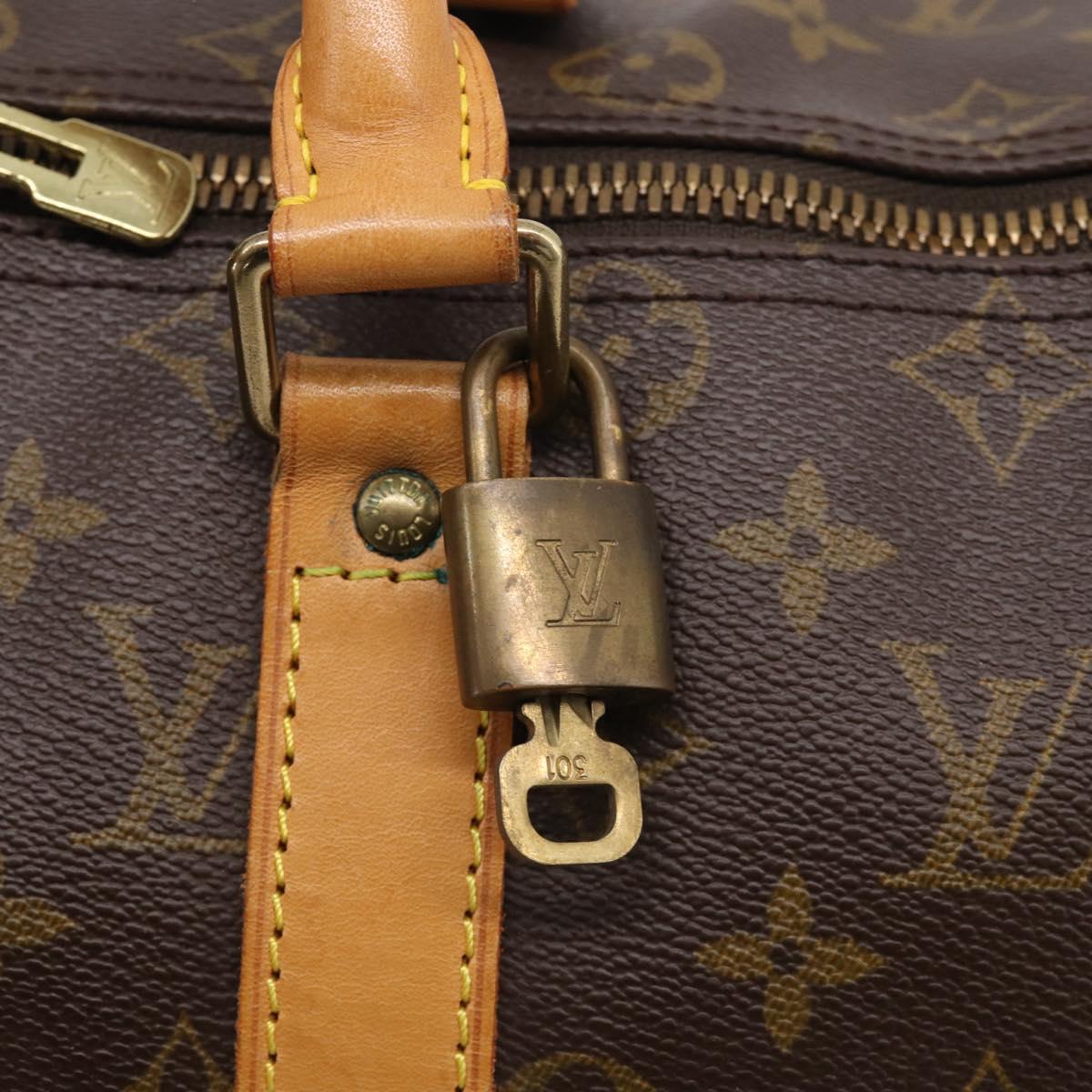 LOUIS VUITTON Monogram Keepall Bandouliere 45 Boston Bag M41418 LV Auth 209095V