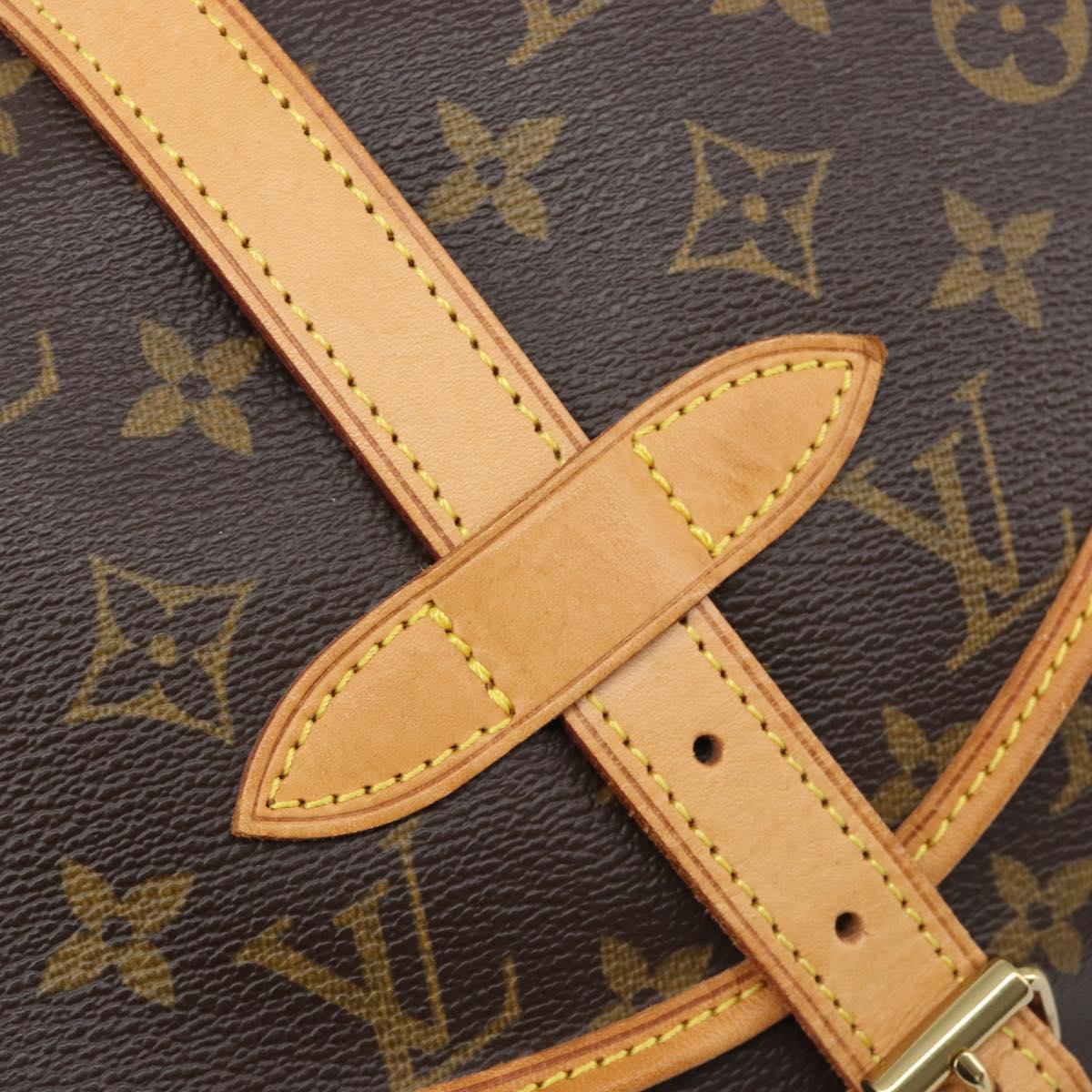 LOUIS VUITTON Monogram Saumur 30 Shoulder Bag M42256 LV Auth 209097V