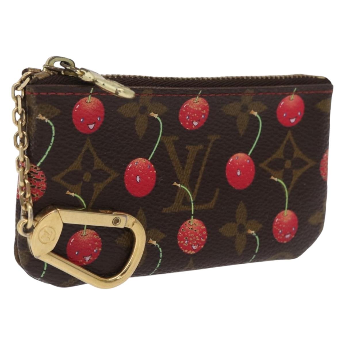 LOUIS VUITTON Monogram Cherry Pochette Cles Coin Purse M95042 LV Auth 209115A