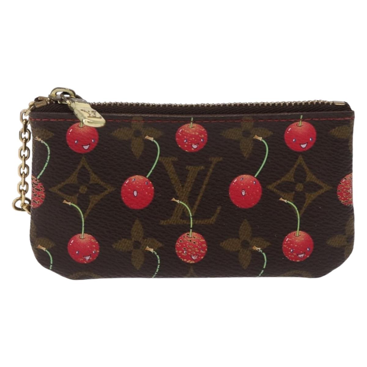 LOUIS VUITTON Monogram Cherry Pochette Cles Coin Purse M95042 LV Auth 209115A