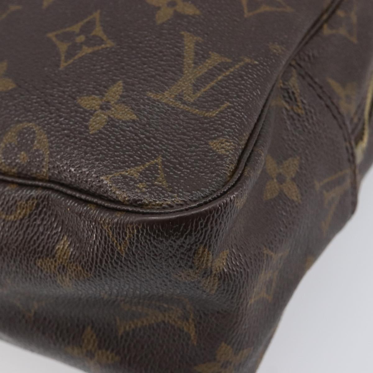 LOUIS VUITTON Monogram Trousse Toilette 28 Clutch Bag M47522 LV Auth 209124