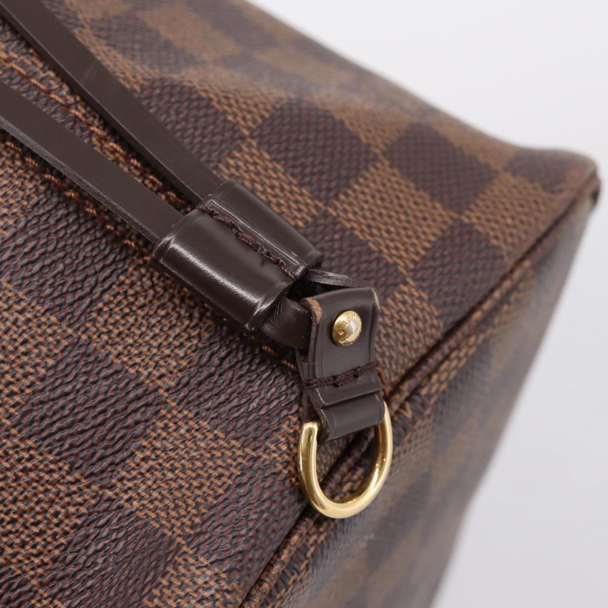 LOUIS VUITTON Damier Ebene Neverfull MM Tote Bag N51105 LV Auth 209146